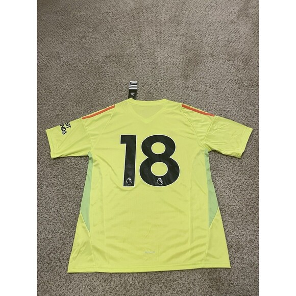 Adidas Arsenal FC Soccer Jersey Yellow Mens Size Large NWT - Picture 3 of 6